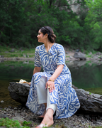 Bottomwear- White Zyra Chanderi Pants