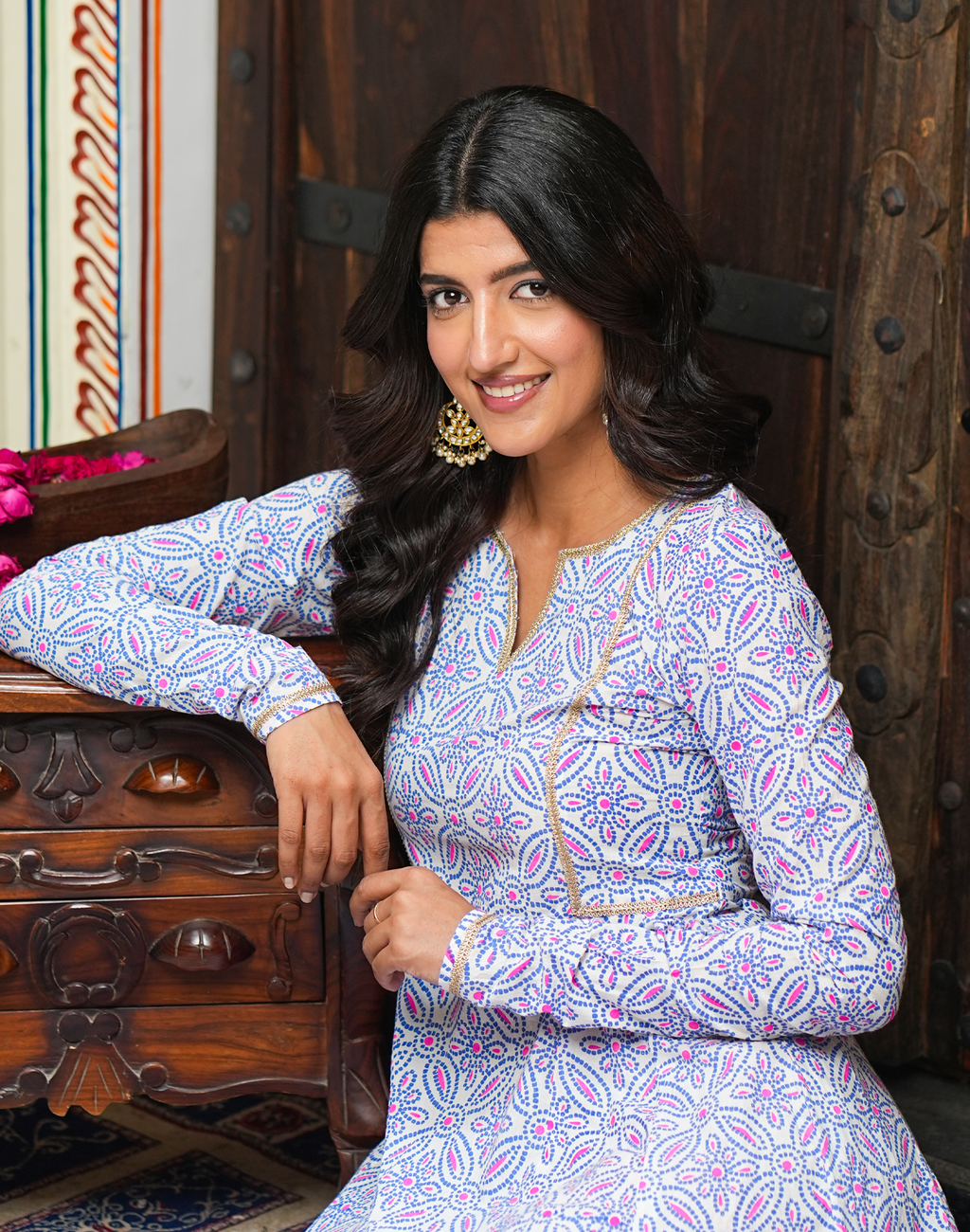Vraja - Bandhani Print Dress